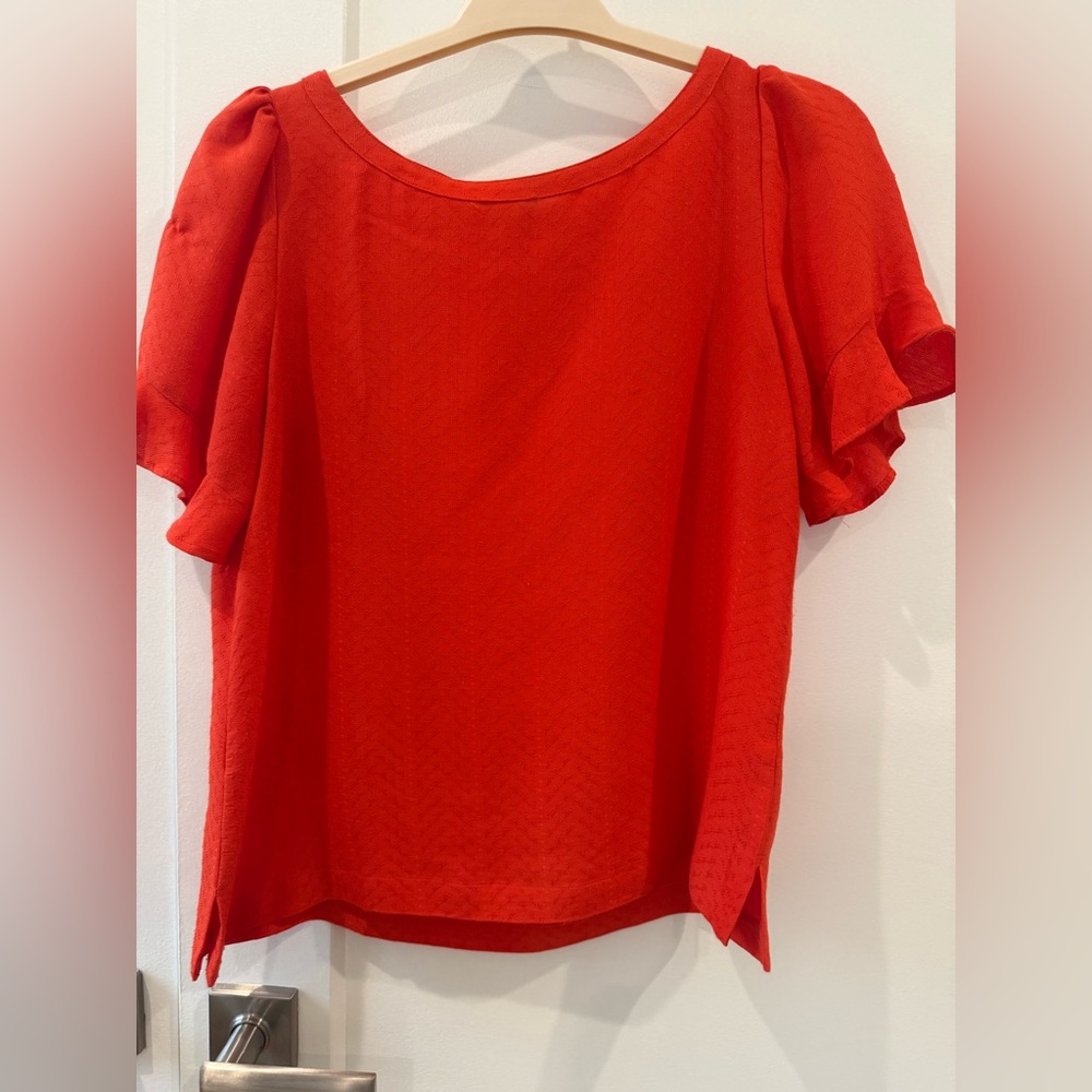 LOFT Vibrant Orange Blouse